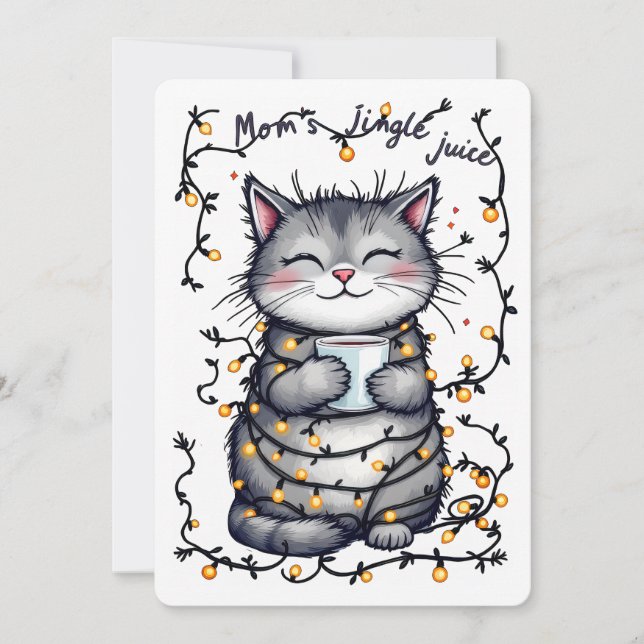 Tarjeta Festiva El jugo de campana de mamá  (Anverso)