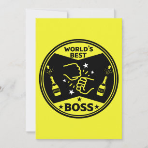 Tarjeta Festiva El mayor jefe del mundo