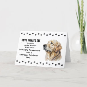 Tarjeta Festiva El mejor día del padre del perro para recuperar el
