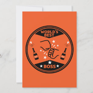 Tarjeta Festiva El mejor jefe del mundo
