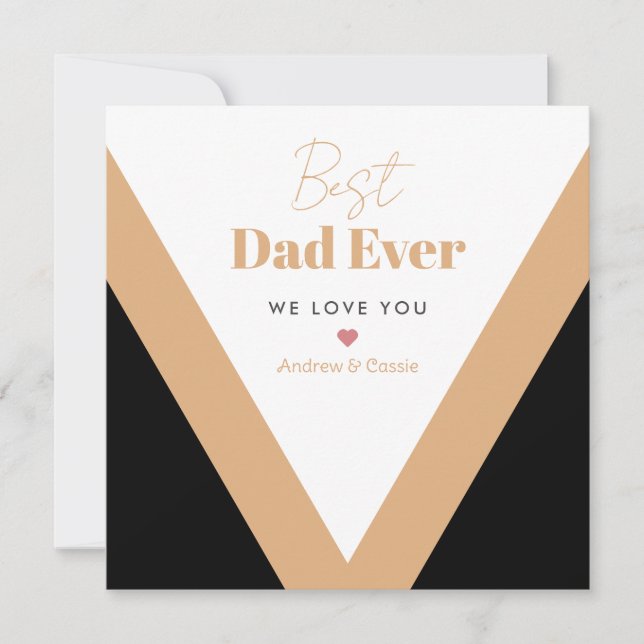 Tarjeta Festiva El mejor padre de la historia (Anverso)