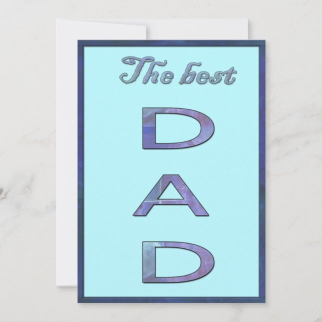 Tarjeta Festiva El mejor papá (Anverso)