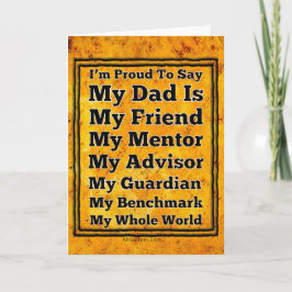 Tarjeta Festiva El Mejor Papá Del Mundo