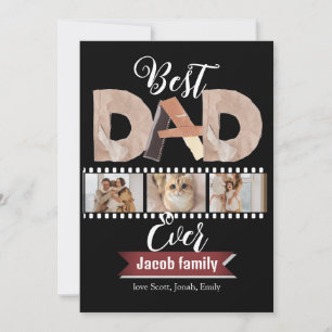 Tarjeta Festiva El mejor papá del mundo, Día del Padre tres Fotoco
