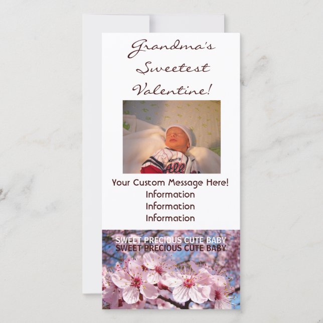 Tarjeta Festiva ¡El mejor San Valentín de la abuela! Personalizado (Anverso)