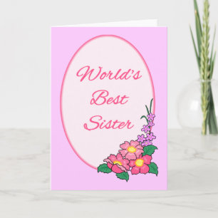 Tarjeta Festiva El mejor SIster del mundo