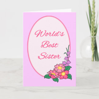 Tarjeta Festiva El mejor SIster del mundo