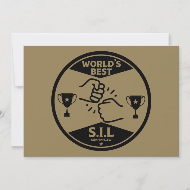 Tarjeta Festiva El mejor yerno del mundo (Anverso)