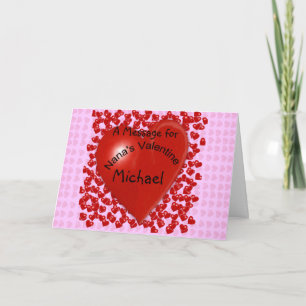 Tarjeta Festiva El mensaje de San Valentín de Nana