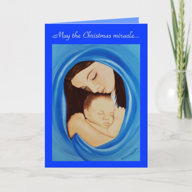 Tarjeta Festiva El milagro de los navidades (Anverso)
