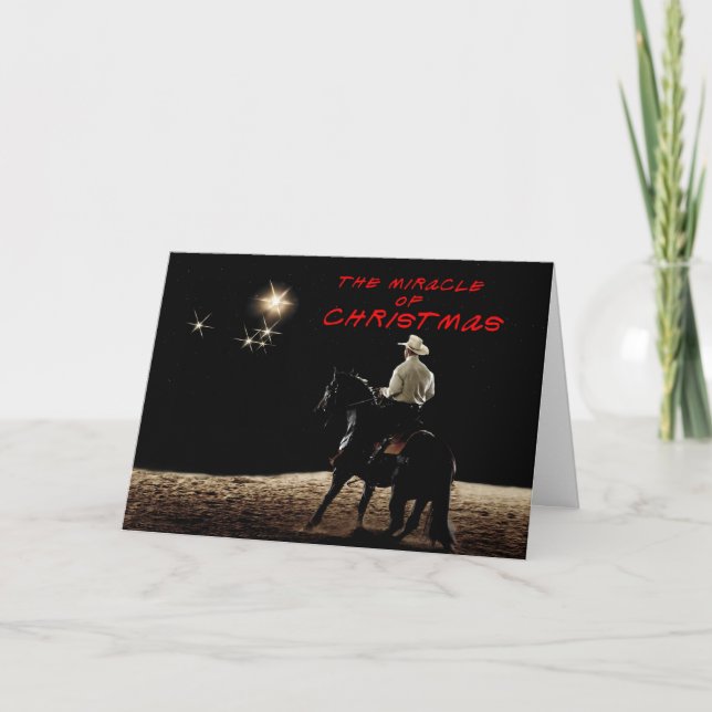 Tarjeta Festiva El milagro de los Navidades (Anverso)