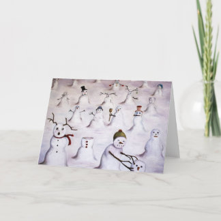 Tarjeta Festiva El misterio revelador en la colina del muñeco de