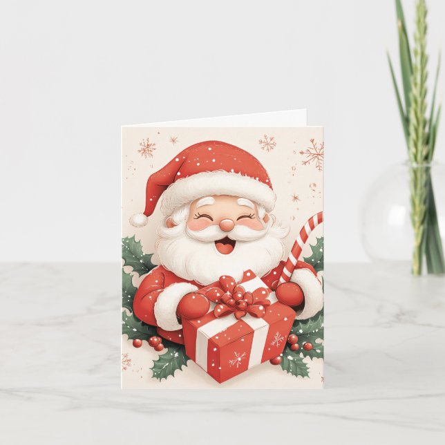 Tarjeta Festiva El momento de los cerezos de Santa (Anverso)