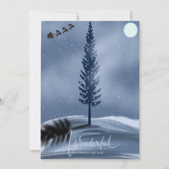 Tarjeta Festiva El momento más maravilloso del año (Anverso)