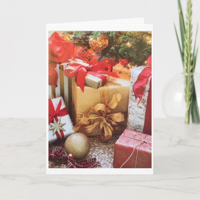 TARJETA FESTIVA EL MOMENTO MÁS MARAVILLOSO DEL AÑO "NAVIDADES" (Anverso)