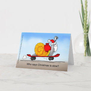 Tarjeta Festiva El monopatín de Santa