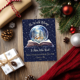 Tarjeta Festiva El mundo pertenece a aquellos que leen Diseño