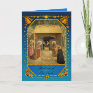 Tarjeta Festiva El nacimiento de Nuestro Señor - Natividad