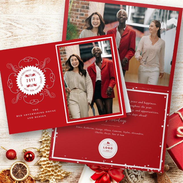 Tarjeta Festiva El negocio de la fotografía sellada clásica de los (Subido por el creador)