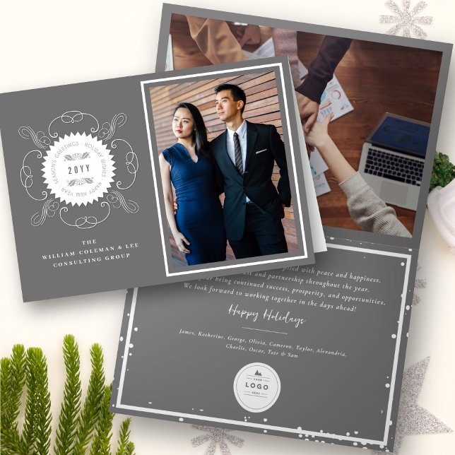 Tarjeta Festiva El negocio de la fotografía sellada clásica de los (Subido por el creador)