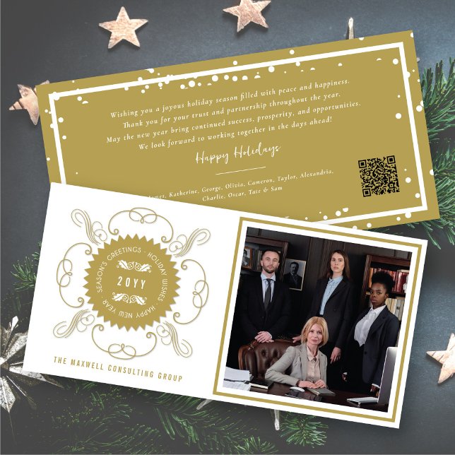 Tarjeta Festiva El negocio de la fotografía sellada clásica de los (Subido por el creador)