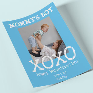 Tarjeta Festiva El Niño de Mamá Foto Besos y Abrazos de San Va