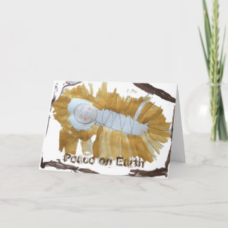 Tarjeta Festiva El niño Jesús en la carta de los Navidades de hamb