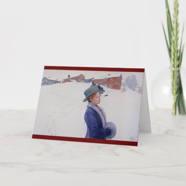 Tarjeta Festiva El nuevo Gorra de Lisbeth (Anverso)
