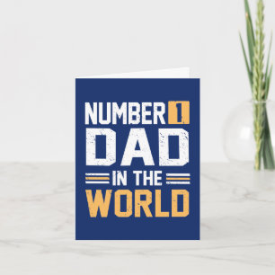 Tarjeta Festiva El Número 1 Papá en el Mundo