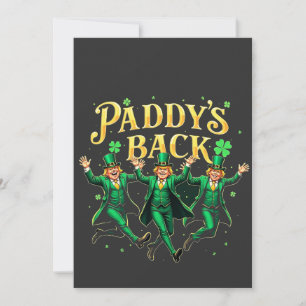 Tarjeta Festiva El Paddy está de vuelta Divertido St Patrick's Day