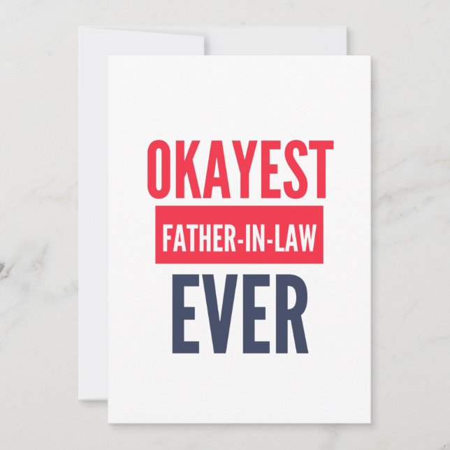 TARJETA FESTIVA EL PADRE EN DERECHO MÁS BUENO DE LA HISTORIA (Anverso)