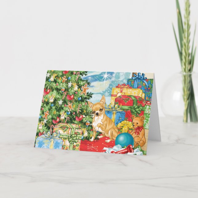 Tarjeta Festiva El pan de jengibre quiere arte de los Navidades de (Anverso)