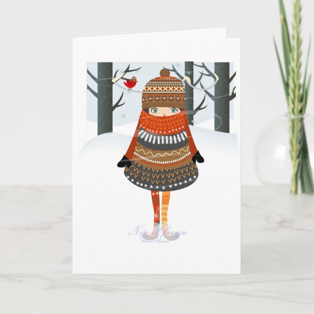 Tarjeta Festiva El pellizco del helada (Anverso)