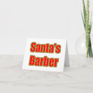 Tarjeta Festiva El peluquero de Santa
