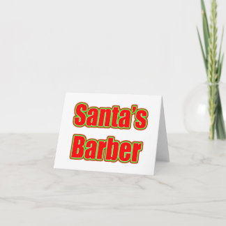 Tarjeta Festiva El peluquero de Santa