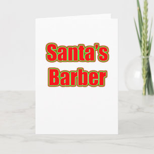 Tarjeta Festiva El peluquero de Santa