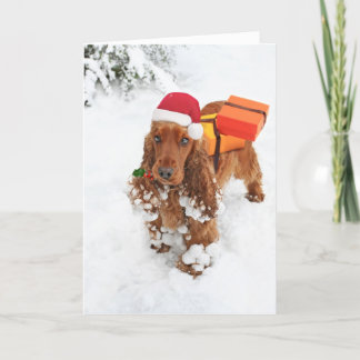 Tarjeta Festiva El pequeño ayudante de Santa
