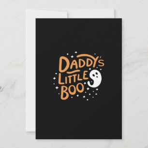 Tarjeta Festiva El pequeño Boo de papá estilo feliz Halloween