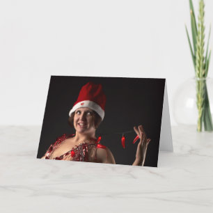 Tarjeta Festiva El pequeño duende de Santa