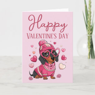 Tarjeta Festiva El perro de Dauschund se fue la maravillosa tarjet