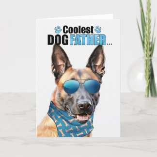 Tarjeta Festiva El perro malinés belga más frío que nunca el día d