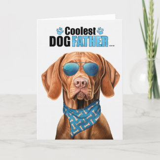 Tarjeta Festiva El perro más frío de Vizsla, el día del padre