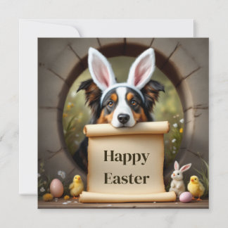 Tarjeta Festiva El perro pastor australiano y el mensaje
