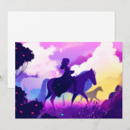 Tarjeta Festiva El piloto fantasma en el crepúsculo