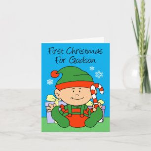Tarjeta Festiva El primer elfo navideño de Godson
