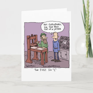 Tarjeta Festiva El primer no "L"