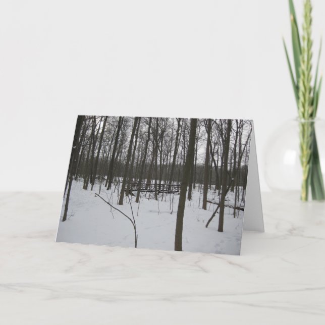 Tarjeta Festiva El puente de la nieve (Anverso)