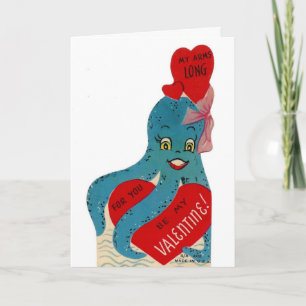 Tarjeta Festiva El pulpo de San Valentín