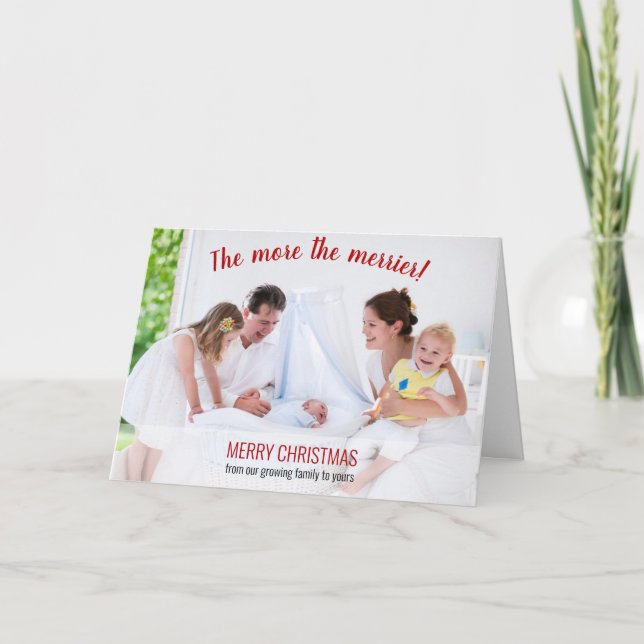 Tarjeta Festiva El Recién nacido fotográfico más atractivo (Anverso)