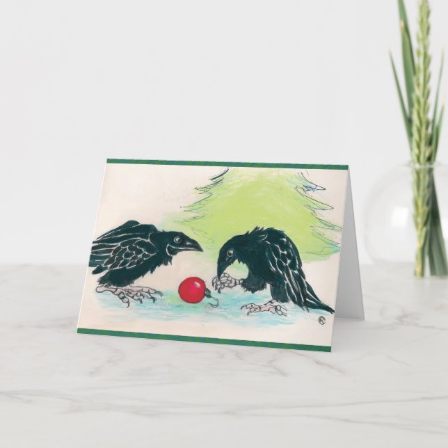 Tarjeta Festiva El regalo brillante (Anverso)